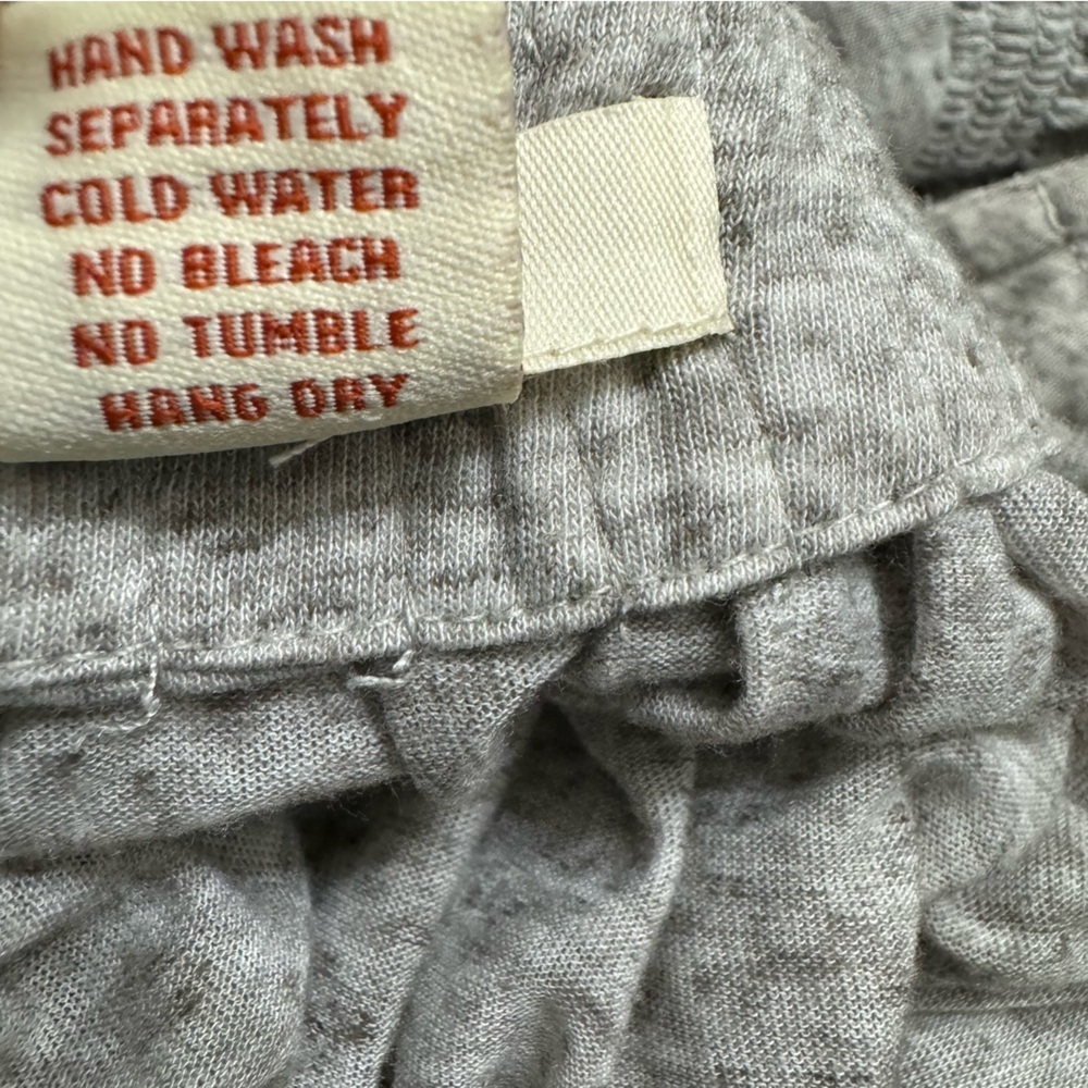 Sundance Peasant Top‎ Blouse Sz M Gray Sweet Serenade Neutral Linen Blend - Picture 7 of 7